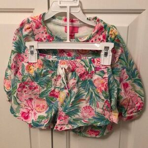Toddler girls Lilly Pulitzer size 4-5 shorts and top set